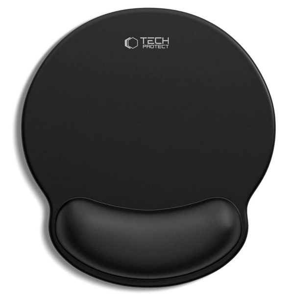 TECH-PROTECT A200 MOUSE PAD WITH GEL WRIST REST 25 x 22.5CM BLACK