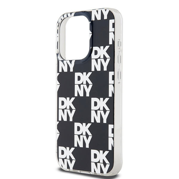 DKNY DKHCP15XHDLCEK iPhone 15 Pro Max6.7" czarny/black hardcase IML Checkered Mono Pattern