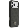 Etui Guess Leather 4G Triangle Strass    MagSafe do iPhone 17 Pro Max czarny