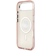 Etui Karl Lagerfeld IML Choupette Sketch Logo MagSafe do iPhone Air różowy