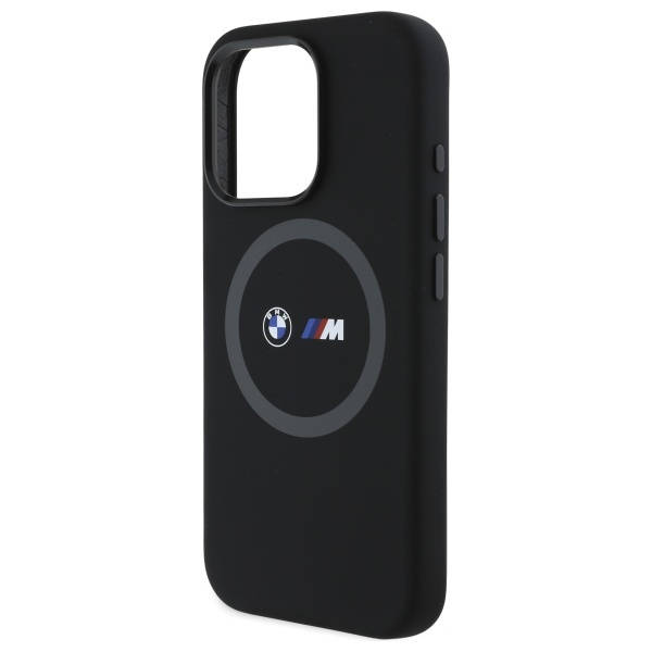 BMW BMHMP16L23SROK iPhone 16 Pro 6.3"     czarny/black hardcase M Silicone Printed Ring MagSafe