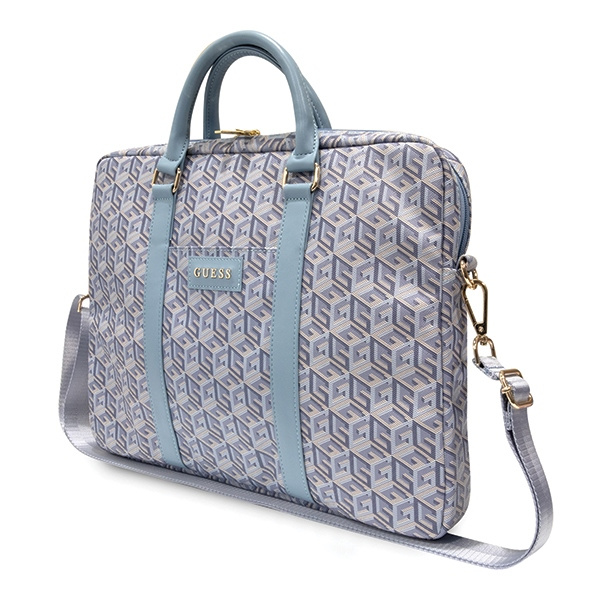 Guess Torba GUCB15HGCFSEB 16"niebieski/blue GCube Stripes