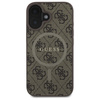 Guess GUHMP16SG4GFRW iPhone 16 6.1" brązowy/brown hardcase 4G Ring Classic Logo MagSafe