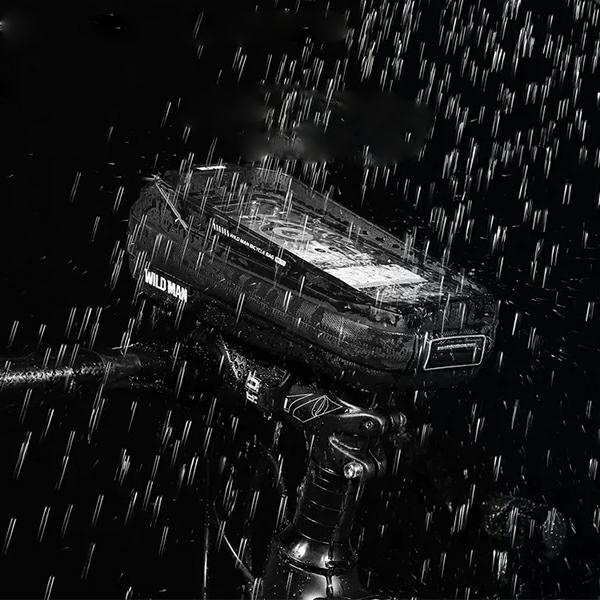 WILDMAN Etui/uchwyt rowerowy MS33 sakwa na kierownicę czarna/black