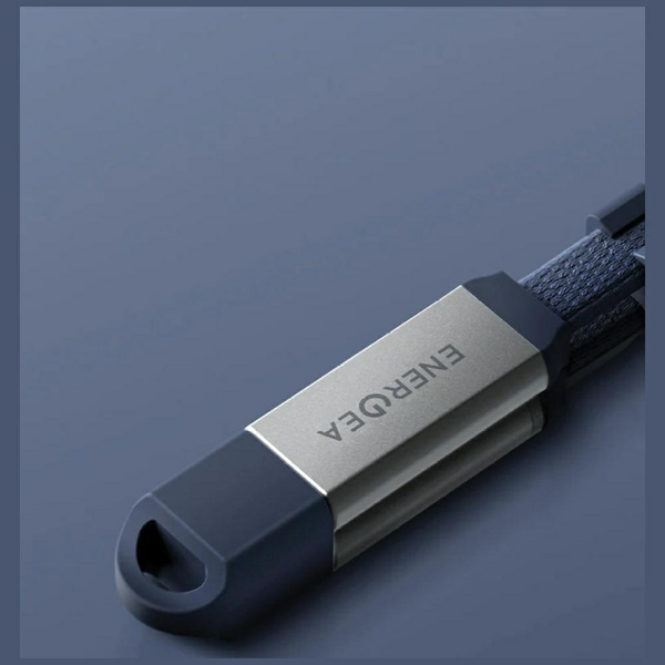 Kabel Energea Sheath Travel 2w1 USB-C do USB-C/USB-A 480Mbps 60W 1.2m gunmetal
