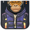 Nimmy etui iPhone 15 6.1" czarny/black    Cool&Cute 2.0 Monkey