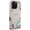 Etui Guess Grained Printed Flower        Pattern MagSafe do iPhone 16 Pro różowy