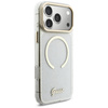 Etui Guess IML Glitters Script Strap     MagSafe do iPhone 17 Pro Max przezroczysty