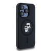 KARL LAGERFELD KLHMP15LSCMKCRHK IPHONE 15 PRO 6.1" CZARNY/BLACK HARDCASE SILICONE KARL & CHOUPETTE MAGSAFE
