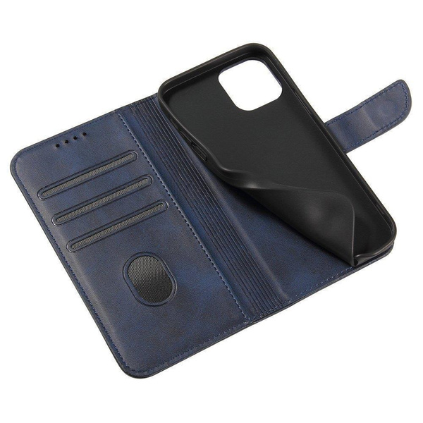 MAGNET CASE ELEGANT CASE COVER WITH A FLAP AND STAND FUNCTION FOR SAMSUNG GALAXY A03S (166.5) BLUE