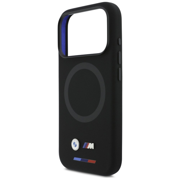 Etui BMW M Silicon Logo MagSafe do iPhone 17 Pro czarny