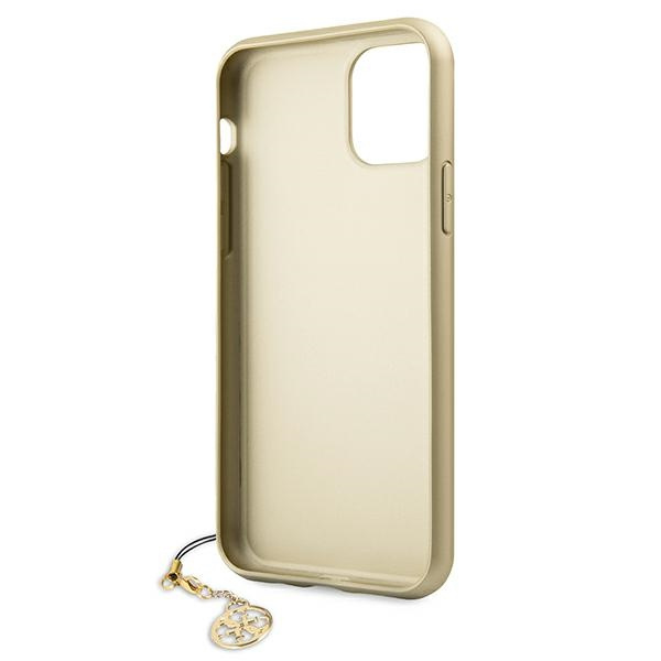 Guess GUHCN61GF4GGR iPhone 11 6,1" / Xrgrey/szary hard case 4G Charms Collection