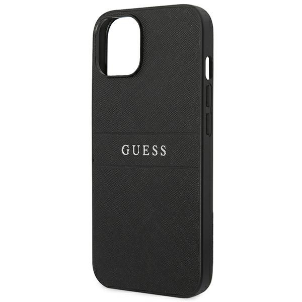 Guess GUHCP14MPSASBBK iPhone 14 Plus / 15 Plus 6.7" czarny/black Saffiano Strap