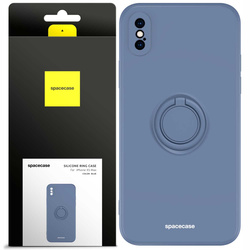 Spacecase Etui Silicone Ring iPhone XS Max blue