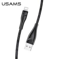 USAMS Kabel pleciony U41 lightning 2m 2A czarny/black SJ394USB01 (US-SJ394) Fast Charge