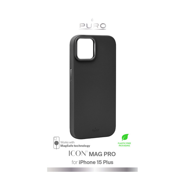 PURO ICON MAG PRO – Etui iPhone 15 Plus MagSafe (Black)