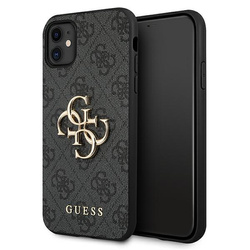 Guess GUHCN614GMGGR iPhone 11 6,1"/ Xr szary/grey hardcase 4G Big Metal Logo