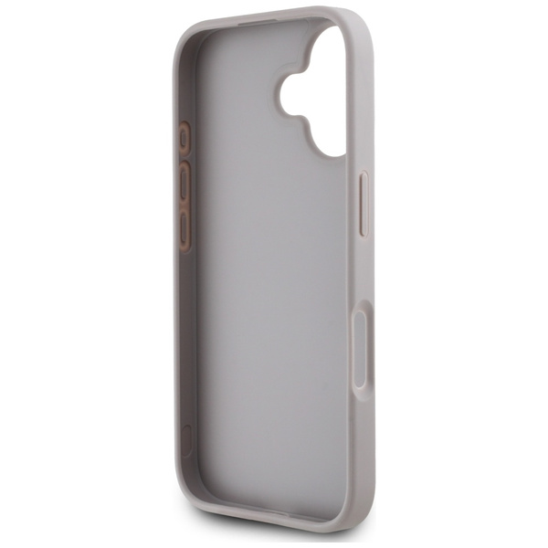 Etui Guess Grained Roses Big 4G logo do  iPhone 16 fioletowy