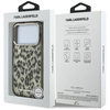 Etui Karl Lagerfeld IML Leopard Pattern  MagSafe do iPhone 17 Pro brązowy