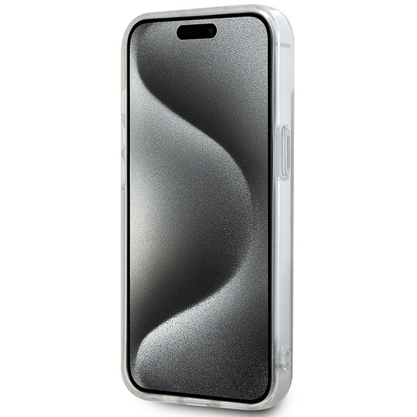 DKNY DKHMP15SHCPTSE iPhone 15 / 14 / 136.1" beżowy/beige hardcase IML Checkered Mono Pattern & Printed Stripes MagSafe