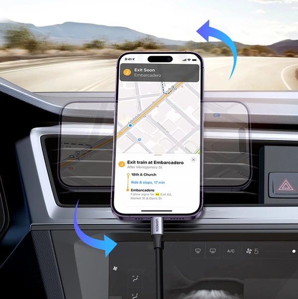 Ugreen LP428 Magnetic Car Phone Holder for Air Vent - Black