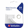 Verbatim Pendrive 64GB USB-A 2.0 MetalExecutive srebrny/silver 98750