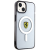 Etui Ferrari Outline MagSafe na iPhone 14 - przezroczyste