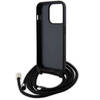 Etui Karl Lagerfeld Crossbody Saffiano Metal Pin Karl&Choupette na iPhone 15 Pro - czarne