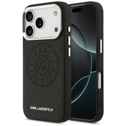 Etui Karl Lagerfeld Point & Metal Logo MagSafe do iPhone 17 Pro czarny