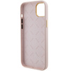 Guess GUHCP15SM4DGPP iPhone 15 / 14 / 13 6.1" jasnoróżowy/pink hardcase Silicone Logo Strass 4G