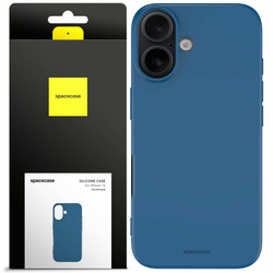 Spacecase Etui Silicone Case iPhone 16 blue