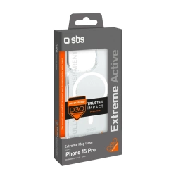SBS Etui D3O MagSafe do iPhone 15 Pro - przezroczyste