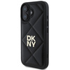 DKNY DKHCP16SPQDSLK iPhone 16 6.1"czarny/black Quilted Stack Logo