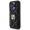 DKNY DKHCP15LPQDSLK iPhone 15 Pro 6.1"   czarny/black Quilted Stack Logo