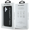 Etui Karl Lagerfeld HC 3D Rubber          Elongated Glitter do iPhone 16 czarny