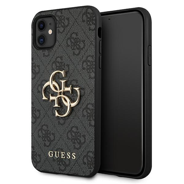 Guess GUHCN614GMGGR iPhone 11 6,1"/ Xr szary/grey hardcase 4G Big Metal Logo