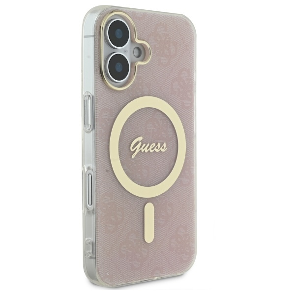 Guess GUHMP16MH4STP iPhone 16 Plus 6.7"  różowy/pink hardcase IML 4G MagSafe