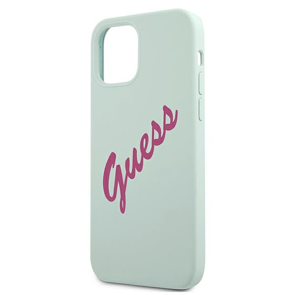 Guess GUHCP12SLSVSBF iPhone 12 mini5,4" niebieski fuksja/blue fuschia hardcase Silicone Vintage