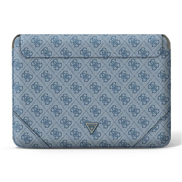Guess Sleeve GUCS14P4TB 14" niebieski/blue 4G Uptown Triangle logo