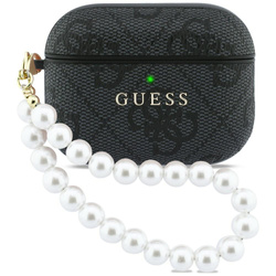 Etui Guess 4G Pearl Strap do AirPods Pro 3 czarny