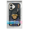 Nimmy etui iPhone 16 6.1" czarny/black    Cool&Cute 2.0 Monkey