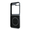 Mercedes MEHMZF623RBGVK Z Flip6 F741  czarny/black Leather Wood Imitation MagSafe