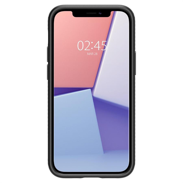 Etui Spigen Liquid Air na iPhone 12 mini - czarny mat