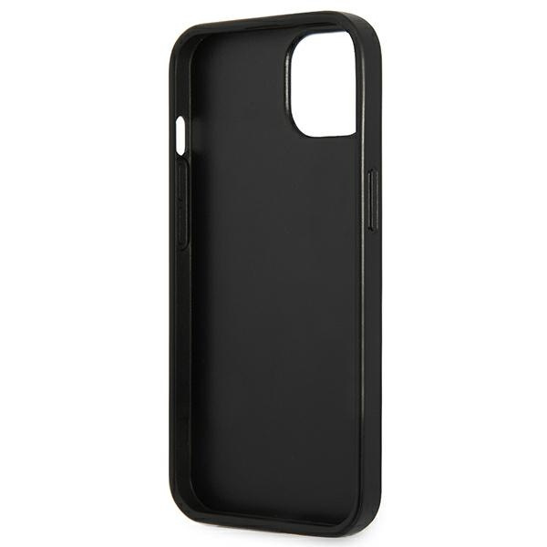 Guess GUHCP14SPSATLG iPhone 14 / 15 / 13 6.1" srebrny/silver hardcase SaffianoTriangle Logo