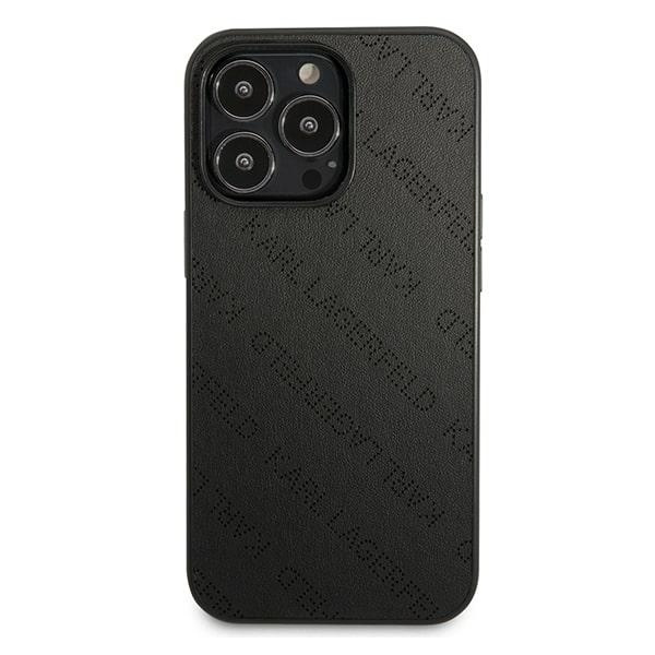 KARL LAGERFELD KLHCP13LPTLK IPHONE 13 PRO / 13 6,1" HARDCASE CZARNY/BLACK PERFORATED ALLOVER