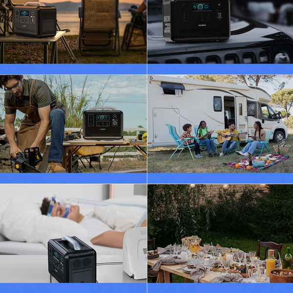 CHOETECH PORTABLE POWERBANK POWER BANK LIFEPO4 960WH 1200W BLACK (BS005)