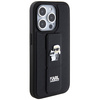 Etui Karl Lagerfeld Gripstand Saffiano Karl&Choupette Pins na iPhone 13 Pro / 13 - czarne