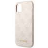 Guess GUHCN61G4GFPI iPhone 11 / Xr 6,1"różowy/pink hard case 4G Metal Gold Logo