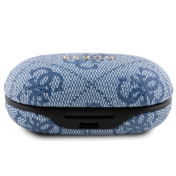 Guess słuchawki Bluetooth GUTWSP4EGBTWS + stacja dokująca ENC niebieski/blue 4G Metal