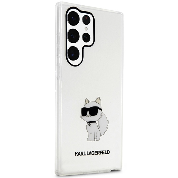 Etui Karl Lagerfeld Ikonik Choupette na Samsung Galaxy S23 Ultra - przezroczyste